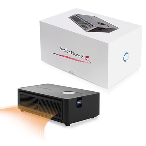 Avalon Nano 3S Bitcoin Miner Super Home Leise SHA256 ASIC Miner 140 W PSU inklusive 6TH/s schwarzer...