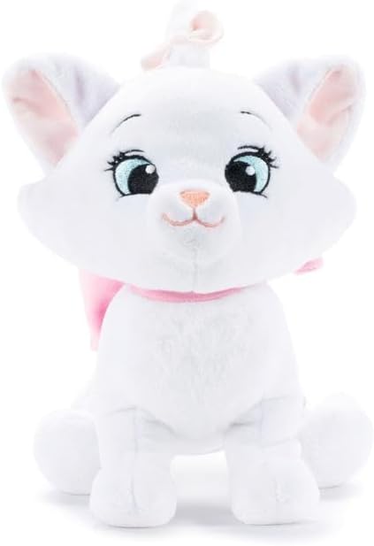 Simba- Peluche Disney Marie 25cm, Relleno Fabricado con Material 100% Reciclado, Licencia Disney, Apto para Todas Las Edades (6315876255)
