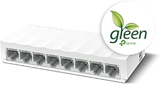 TP-Link LS1008 8-Port Desktop/Wallmount 10/100Mbps Network switch/hub, ETHERNET SPLITTER, Plug and Play, Plastic Case