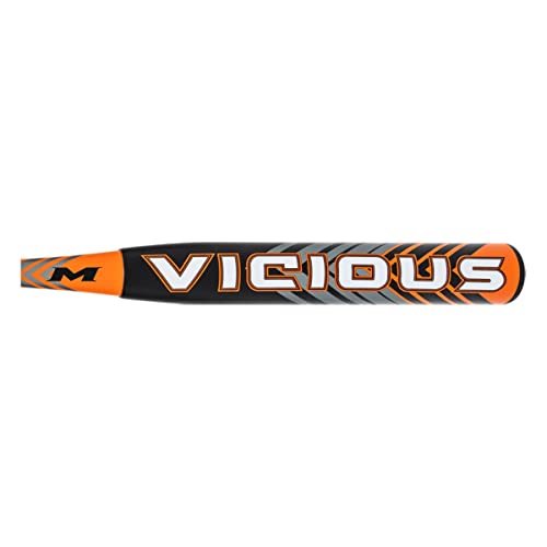 Miken 2023 Vicious 13'' Maxload Dual Stamp Slow Pitch Softball Bat: Mprvca Mprvca 34'' 30 Oz, Black,Grey,Orange,White #TOP3