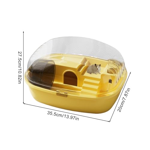Cage de hamster transparente avec accessoires complets pour rongeur domestique - 3
