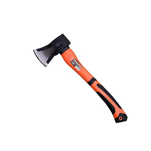 Edward Tools Wood Splitting Maul 17” - 3 lb. Axe and Sledge Combined - Forged Steel Head Hand Axe - Splitting Axe Splits Wood Better Than Camp Axe or Hatchet - Kindling Splitter - Rubber Sheath