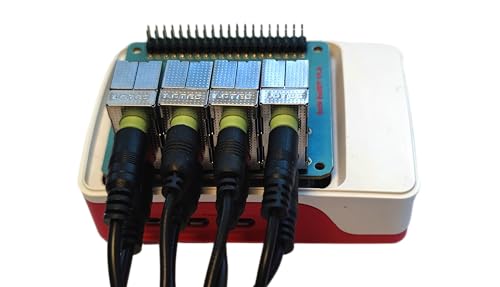 Image of RASPIAUDIO 8xIN + 8xOUT Audio DAC Hat Sound Card for Raspberry PI5 only