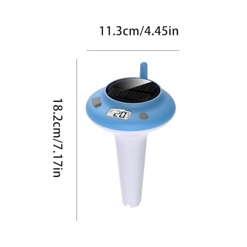 Monitor de temperatura del agua solar y flotante para spas, piscinas y acuarios 5