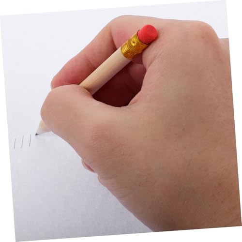 ABOOFAN 50 lápices de madera con borrador rojo miniatura 7