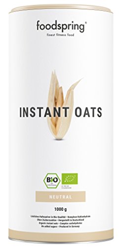 foodspring Bio Avoine Instantanée, 1000g, Pour prendre du poids de façon naturelle