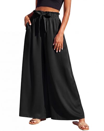 Pantalon d'été décontracté à jambes larges avec coupe fluide ultra confortable