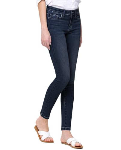 VERVET by Flying Monkey High-Rise Dark Blue Denim Skinny Jeans