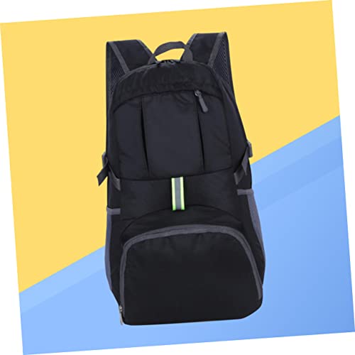 Mochila Plegable Ligera para Senderismo y Camping Negra miniatura 6