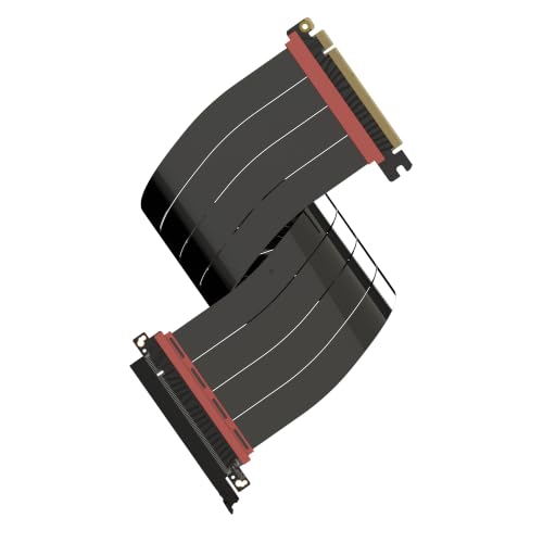 LINKUP PCIe 5.0 Riser Cable | Vertical GPU Mount | Straight, 50cm