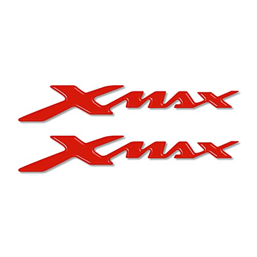 labelbike - 2 Stickers Stickers in 3D Resin Written Xmax Scooter Accessories Compatible with Yamaha X MAX