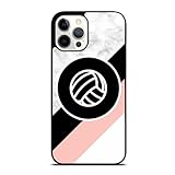 Volleyball Player Black Pink Stipe Sports Lover Case - Compatible with iPhone 13 12 11 X XS XR 8 7 6 6s Plus Mini Pro Max (7/8/SE)