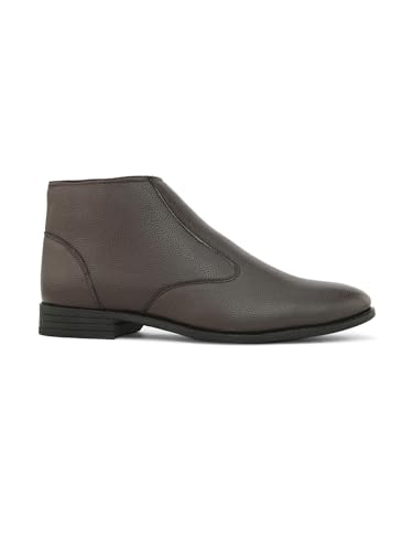 Image of FENTACIA Men's Faux Leather Formal Ankle Chelsea Boots