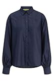 JACK & JONES Shirt Jxdebby Chambray LS Balloon Camiseta Wvn, Dark Medium Blue Denim, M Mujeres