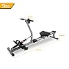 AYNEFY Rowing Machine, Steel Cardio Rower Workout Body Training Fitness Accessory with Multi-Functional Display Panel and 12-Gear Resistance Adjustment for Aerobic Exercise at Home - Image 4