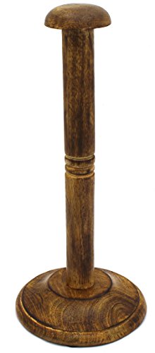 Medieval Warrior Handmade Round Base Wooden Helmet Stand Display (Round Base-1)