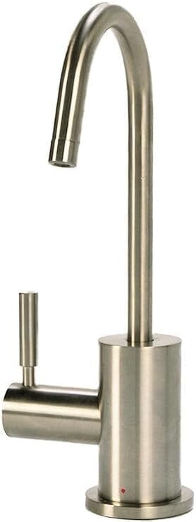 AquaNuTech Contemporary C-Spout Cold Only Filtration Faucet - Polished Nickel