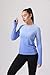 Women’s Long Sleeve Athletic Tops with Thumb Holes – Dry Fit Active Crew Neck Workout Tees