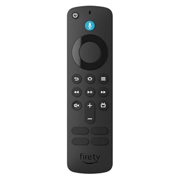 Controle Fire TV Stick com Comando de Voz - Compatível Fire Stick 4K Lite Original - Controle Remoto Alexa com Teclas Atalho Netflix Prime Video - Substituto Universal Fire TV