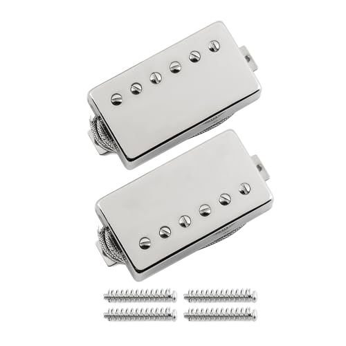 FLEOR Alnico5 LP-style Humbucker Pickup Set – Chrome