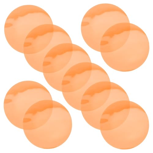 Alipis 10 Pièces Feuilles de Gel Autocollantes pour Éclairage D'ambiance Orange, Correction Couleur Chaude Stable en Pet, pour Décoration Intérieure