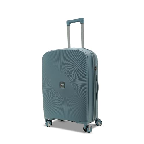 Image of AMERICAN TRAVELLER Smart Trolley Bags | Luggage Suitcase Polypropylene | Durable Hard Shell , TSA Type Lock , Spinner Trolley Luggage, 360 Disc Spinner Wheels