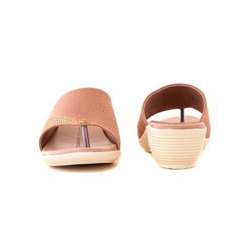 Image of Khadim's 6511365 Lightweight Durable Extra Soft Trendy Premium Stylish Casual Slip-On Heels for Women