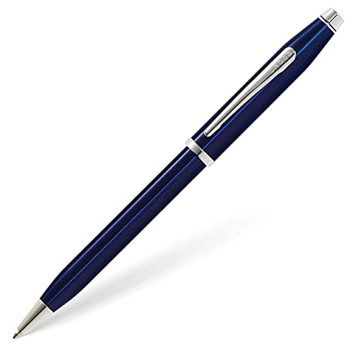 Cross Century II - Bolígrafo lacado azul con punta cromada