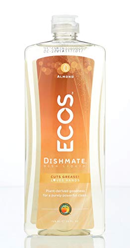 Earth Friendly Products ECOS Dishmate, Dishwashing Liquid, Natural Almond, 25 oz