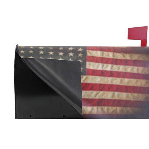 senya Magnetic Large Mailbox Cover Bald Bird with American Flag, Oversized - Thumbnail 4