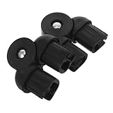 OUNONA Relaxsessel Rohradapter 2 Stück Kunststoff Ersatzteile 2.95X2.76X0.94In für Balkonstuhl und Bürostuhl Stabilität und Beweglichkeit