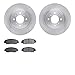 Dynamic Friction Company Front Brake Rotors with 5000 Advanced Brake Pads 6502-59189