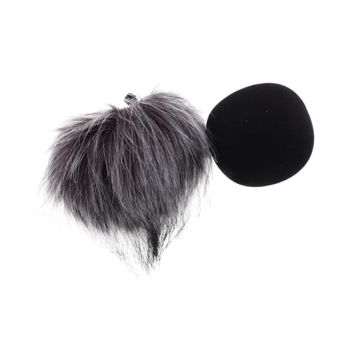 Sosoport 2 Piezas Parabrisas De Micrófono Cubierta Del Micrófono Parabrisas Para Micrófono Accesorios De Micrófono Parabrisas Del Micrófono Manguito De Viento De Micrófono Piel Artificial