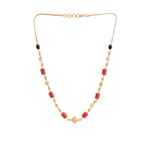 Image of Radha's Creations jewellery GSB mangalorean chain for women one gram gold
