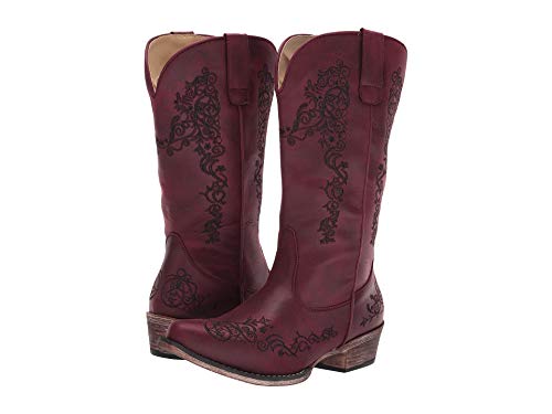 Roper Bottes Riley Scroll pour femme, Rouge, 42 EU