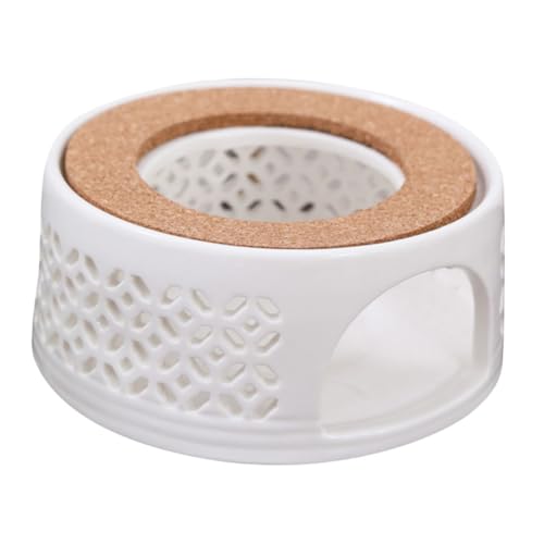 Lista de Calentadores para teteras favoritos de las personas. 42 WEKADRIN Calentador de Tetera Cerámico con Base de Madera Calentador de Té Seguro y Práctico para Hogar Oficina y Restaurantes para Mantener Té y Comida Caliente Diseño...