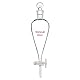 stonylab Glas Absperrhahn Scheidetrichter 250ml, Separatory Funnel in Borosilikatglas Schwerwandig Konisch Birnenform Labor Trichter Mit 24/29 Gelenk