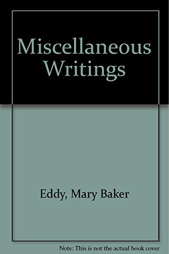 Miscellaneous Writings 0930227182 Book Cover