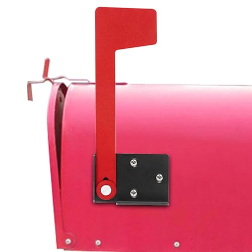 Remplacement du drapeau de boîte aux lettres - Pivoté à 90 degrés, signal métallique, indicateur rouge antirouille, accessoires universels | Marquage d'avertissement facile pour les e-mails sortants