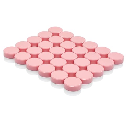 PYJLBX Fridge Magnets, 30 Pack Strong Mini Round Heavy Duty Magnets for Whiteboard Notice Board, Office & Crafts