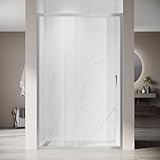 SONNI Schiebetür Dusche 130 cm Duschtüren Basis-Ausführung Höhe 185 cm Duschkabine