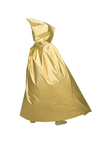 Disfraz de vampiro con capucha para niños y adultos (125 cm), color dorado Cover