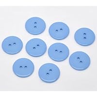 50 Bottoni Rotondi In Resina Rossi 23mm - 2 Fori, Per Cucito, Scrapbooking, Biglietti, Gioielli, Fai Da Te