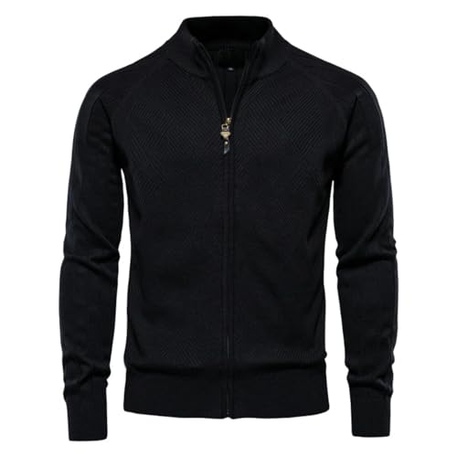 Cárdigan de punto para hombre con diseño patchwork de invierno
