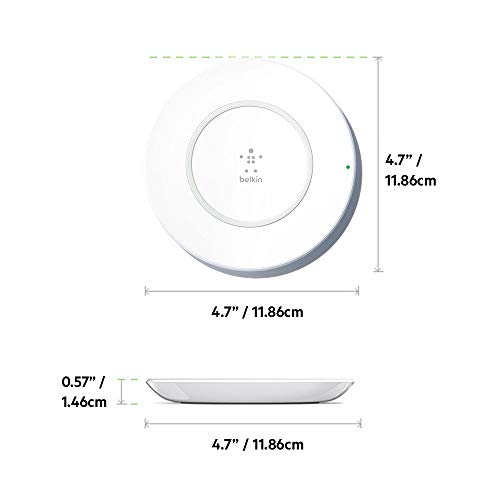 Image of Belkin Boost Up 7.5 W Wireless Charging Pad For Iphone X, 8, And 8 Plus With Ac Power Adapter (White)