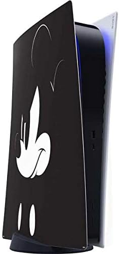 Skinit Decal Gaming Skin Compatible with PS5 Digital Edition Console - Officially Licensed Disney Mickey Mouse Black and White Design