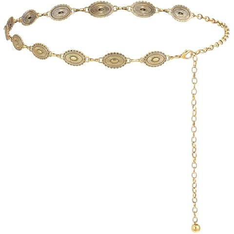 Adjustable Gold Western Cowgirl Waist Belt Cover