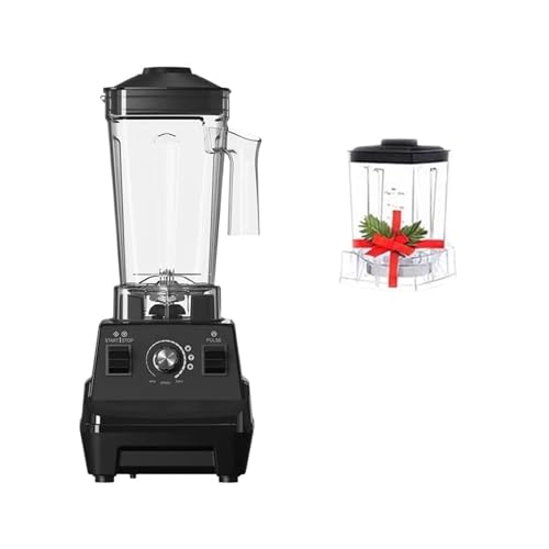 Frullatore da cucina ad alte prestazioni, frullatore alta potenza 1800 W, 1,8 l e 0,6, doppio contenitore, 2 pezzi Mescolare Energicamente(G5001 BLACK)
