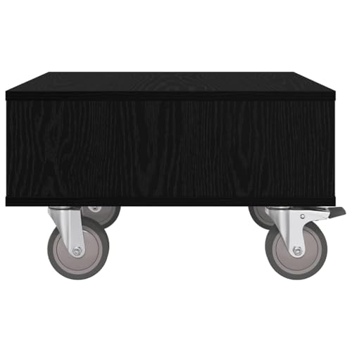 Mesa de madera plegable con ruedas de 50,5 cm para espacio pequeño 7