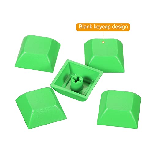 PATIKIL 1U Blank Keycaps, 10 Pack Universal PBT Keyboard Replacement Accessories for MX Mechanical Keyboard Green - Image 4